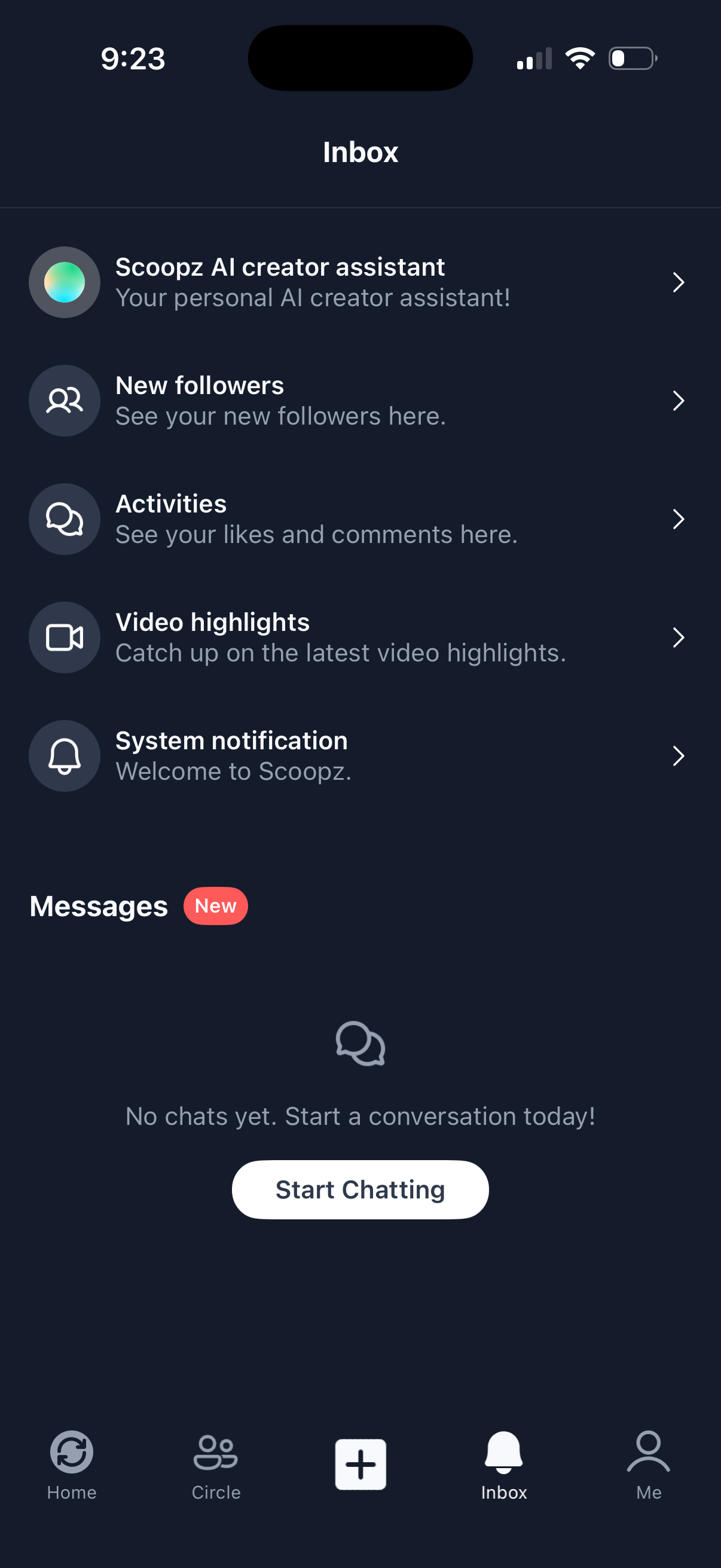 scoopz notifications screenshot